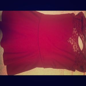 Red lace shirt Ambience Apparel